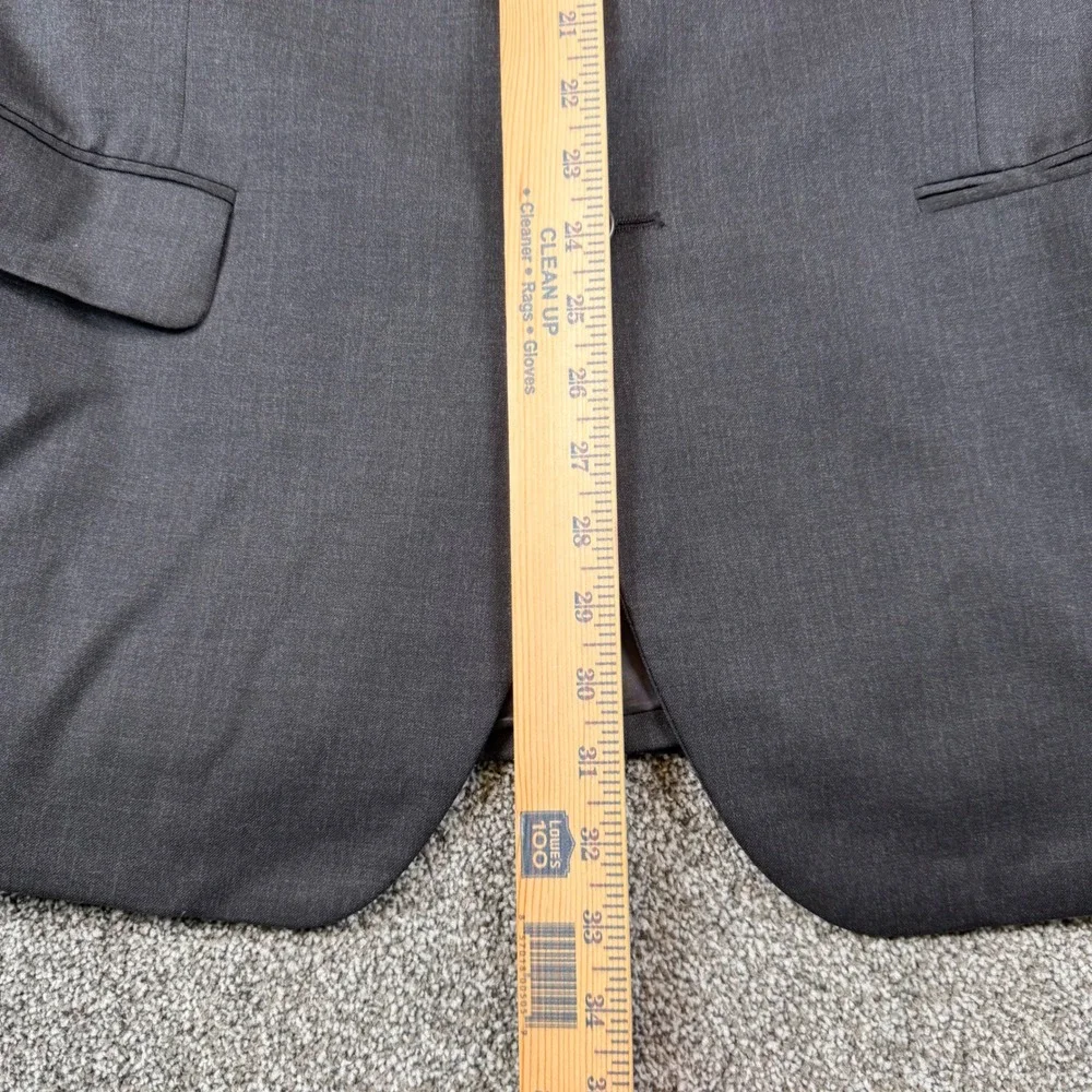 Brooks Brothers Blazer Men 41R Charcoal Grey 1818 Fitzgerald 100% Wool Coat